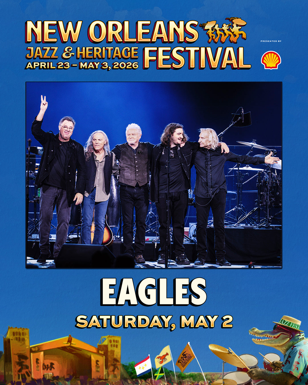 Eagles To Perform at 2026 New Orleans Jazz & Heritage Festival