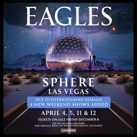 FOUR ADDITIONAL SPHERE SHOWS ANNOUNCED!